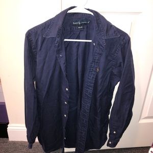 Ralph Lauren Blue Button Up